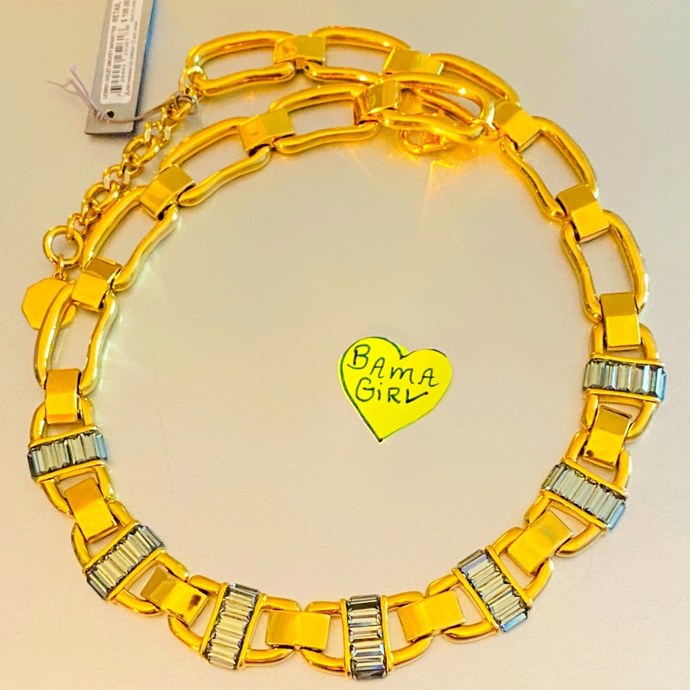 Louise Et Cie Smoky Topaz Baguette necklace